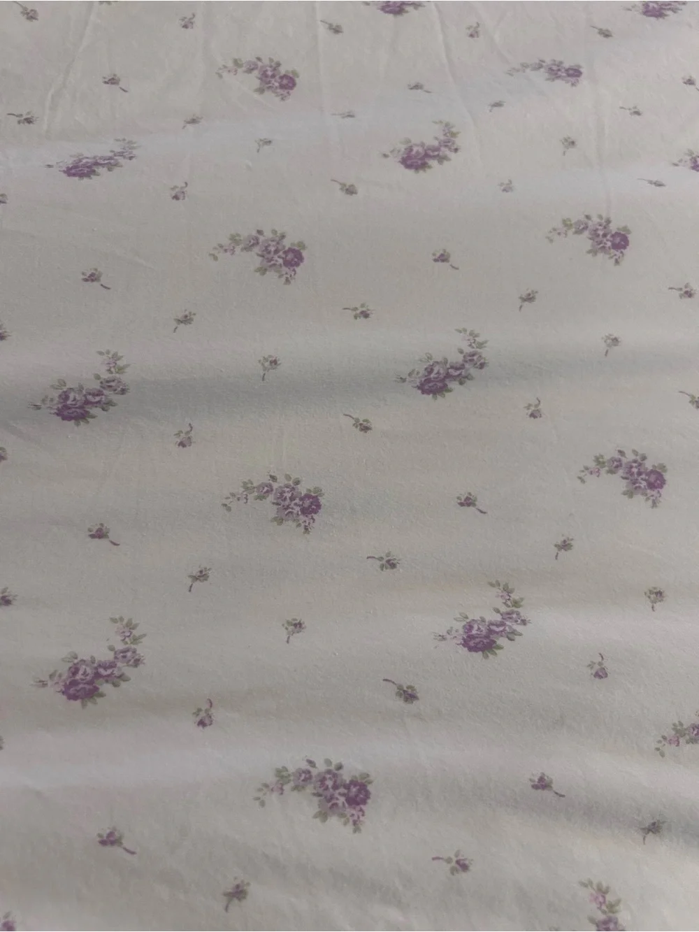 Simply Shabby Chic Queen Flat Sheet lavender white floral